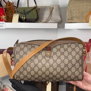 Gucci Brown and Tan Shoulder Bag
